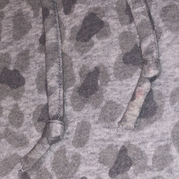 M&S Collection Grey Leopard Print Hoodie - Picture 3 of 4